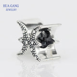 925 Silver Pisces Star Sign Beads Charms for DIY Bracelet Making