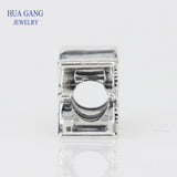 925 Silver Pisces Star Sign Beads Charms for DIY Bracelet Making
