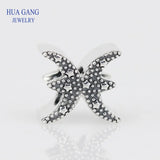 925 Silver Pisces Star Sign Beads Charms for DIY Bracelet Making