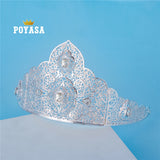 Crystal Flower Bridal Crown Tiaras Wedding Hair Jewelry