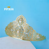 Crystal Flower Bridal Crown Tiaras Wedding Hair Jewelry