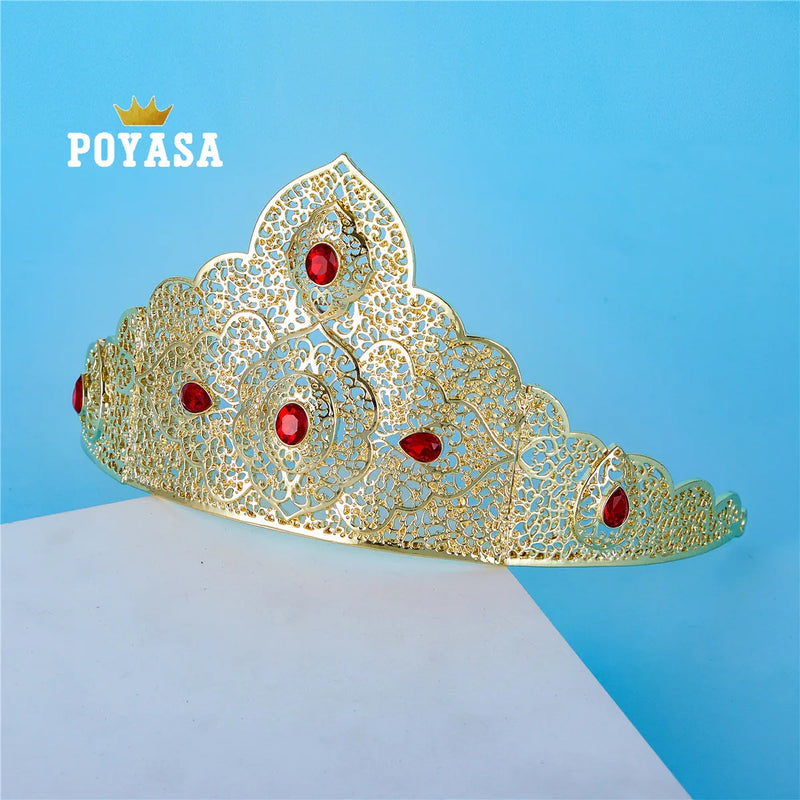 Crystal Flower Bridal Crown Tiaras Wedding Hair Jewelry