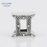 925 Silver Gemini Constellation Beads for DIY Bracelet