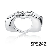 Silver Mom Baby Owl Beads for Charm Bracelet MZ6666