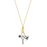 Autumn Swallow Key Hand Pendant Necklace