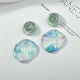 Autumn 50pcs/lot 20mm Resin Flatback Beads DIY Jewelry Earring Accessory