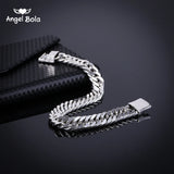 Ancient Silver Bicycle Chain Link Bracelet Men Women 9MM Wide