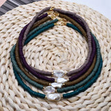 Boho Fresh Water Baroque Pearl Choker Necklace
