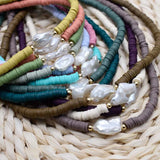 Boho Fresh Water Baroque Pearl Choker Necklace