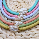 Boho Fresh Water Baroque Pearl Choker Necklace