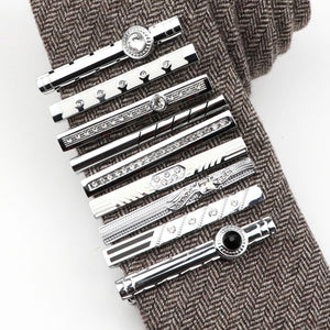 Enamel Tie Clip High Jewelry Business Bar Pinch Clasp Tie Pin