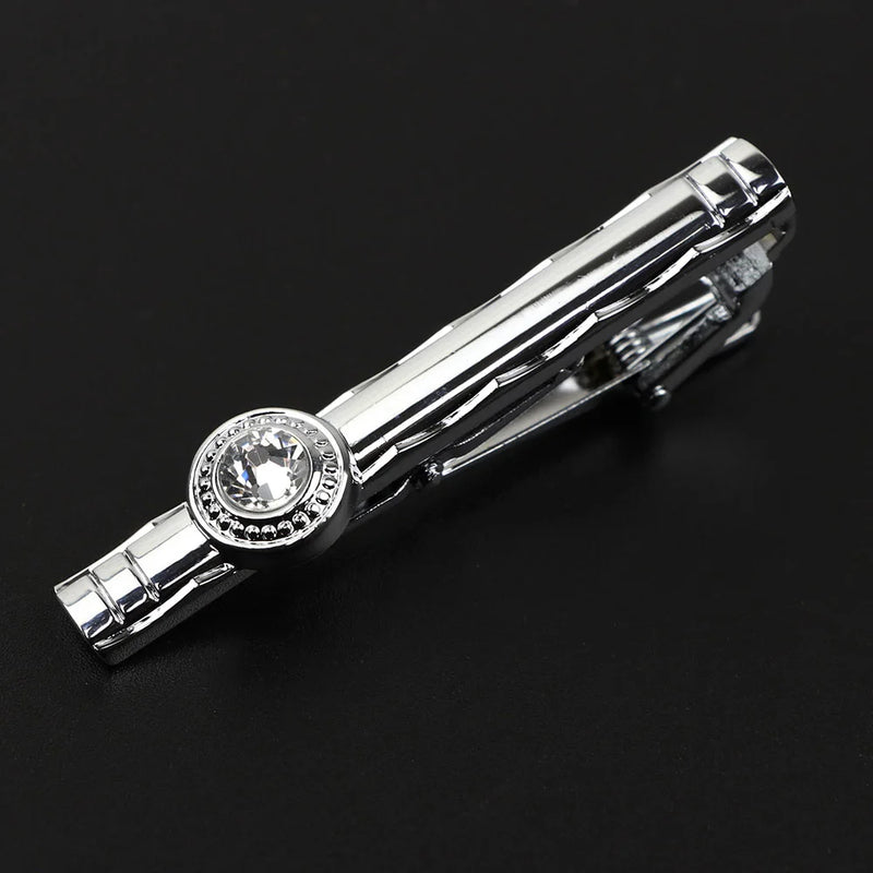 Enamel Tie Clip High Jewelry Business Bar Pinch Clasp Tie Pin
