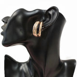 C-Shaped Metal Earrings Punk Accessory