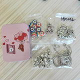 Charm Bracelet Cross Bird Star Leaf Hanging DIY Jewelry Set
