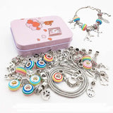 Charm Bracelet Cross Bird Star Leaf Hanging DIY Jewelry Set