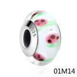 925 Sterling Silver Family Car Star Strawberry Waves & Fish Charm Beads