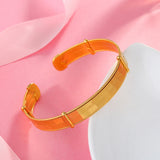 Vintage Golden Lattice Cuff Bracelets for Couples