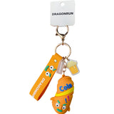 Cola Bottle Rocking Toy Doll Car Keychain Pendant Bag Key Chain Funny Gift