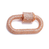 Spiral CZ Pendant Buckle for Jewelry Making DIY