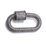Spiral CZ Pendant Buckle for Jewelry Making DIY
