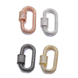 Spiral CZ Pendant Buckle for Jewelry Making DIY