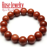 Natural Blue/Gold Sandstone Beads Bracelet Solar System