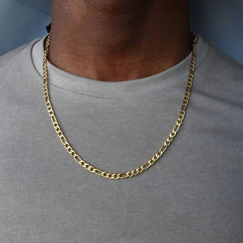 4mm Stainless Steel Classic Chain Necklace for Men and Women