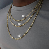 4mm Stainless Steel Classic Chain Necklace for Men and Women