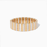 Geometric Rainbow Bangles Stretch Alloy Paint Women Cuff Bracelets
