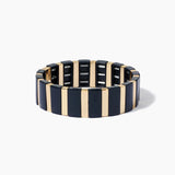 Geometric Rainbow Bangles Stretch Alloy Paint Women Cuff Bracelets