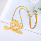 Personalized Stainless Steel Double Name Necklace for Women