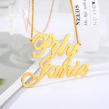 Personalized Stainless Steel Double Name Necklace for Women