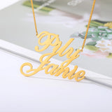 Personalized Stainless Steel Double Name Necklace for Women