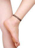 Vintage Stretch Tattoo Anklet Gothic Punk Grunge Henna Elastic Anklet