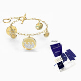 Glitter Adjustable Bracelet Coin Shape Ocean Charm Chain Women Jewelry