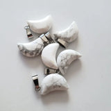 High Moon Natural Stone Pendant Charms Lot for Jewelry Making