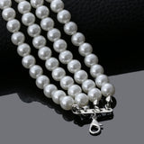 Layer Chains Pearl Necklaces Party Wedding Bride Necklace Choker