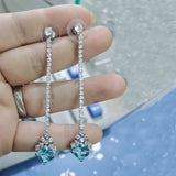 Enchanting Amethyst Linear Earrings for Women