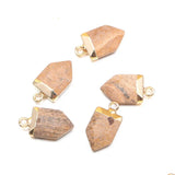 Natural Stone Necklace Pendant Conical High Crystal Agates Ore Pendant