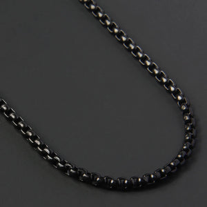 Box Chain Necklace Men Titanium Steel Chain Choker Men Necklace Jewelry