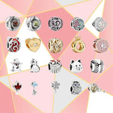 S925 Flamingo Daisy Owl Charm Classic DIY Jewelry Gift