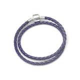 Multicolor Leather Braided Bracelet Set for Couples