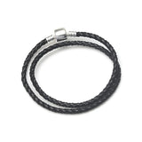 Multicolor Leather Braided Bracelet Set for Couples