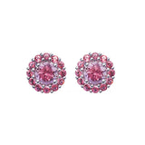 Pierced Crystal Earrings Jewelry Women Romantic Gift
