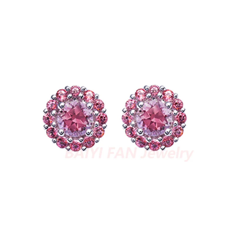 Pierced Crystal Earrings Jewelry Women Romantic Gift