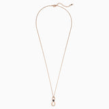 Delicate Crystal Rose Pendant Charm Necklace
