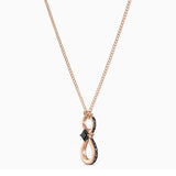 Delicate Crystal Rose Pendant Charm Necklace