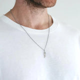 Yin Yang Pendant Necklace Stainless Steel Men Jewelry Gift