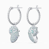 Conch Pattern Crystal Pierced Earrings - Romantic Jewelry Gift