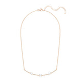Elegant Rose Gray Necklace for Wife, Birthday Gift